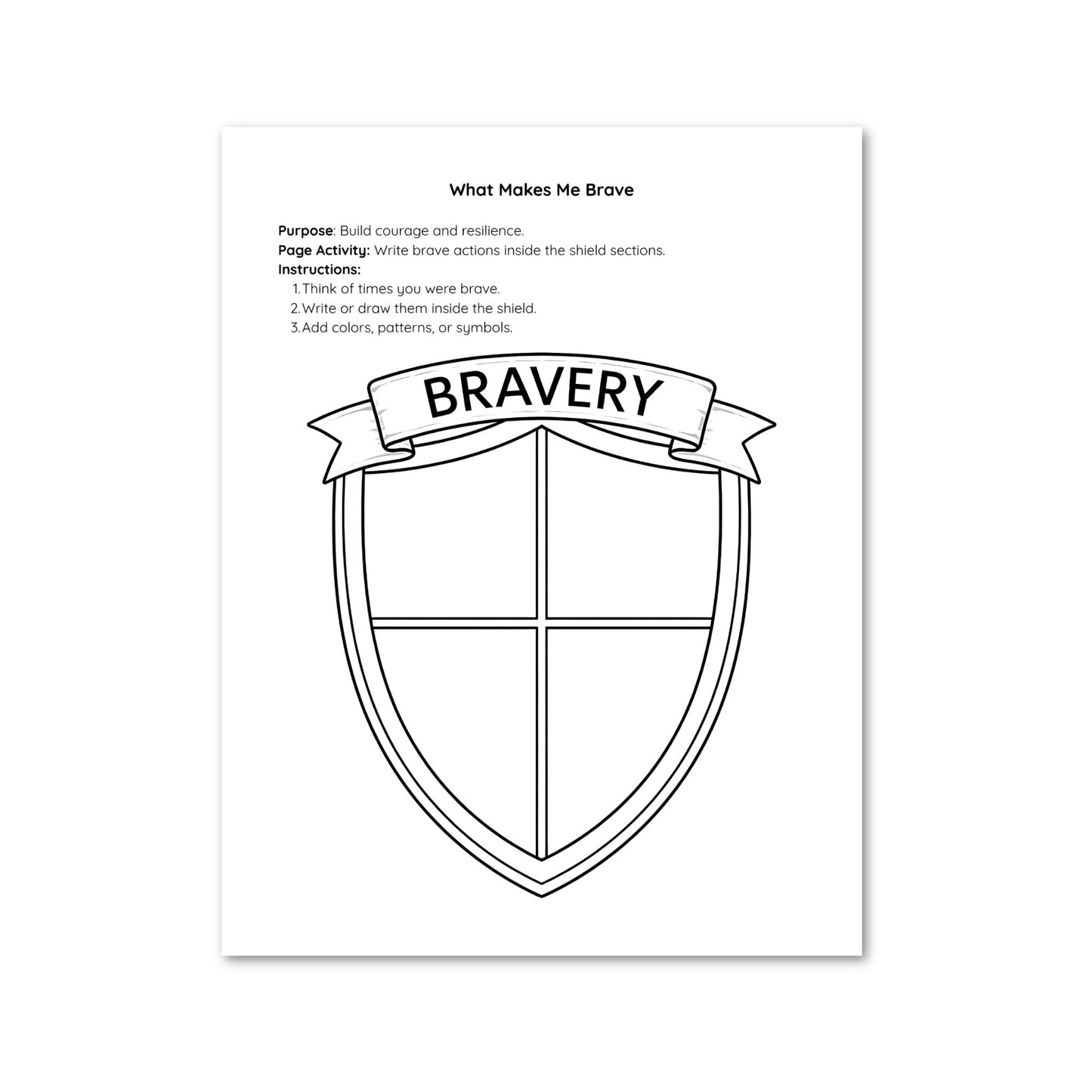 Kids Emotional Growth Workbook - 50 Printable SEL Activities