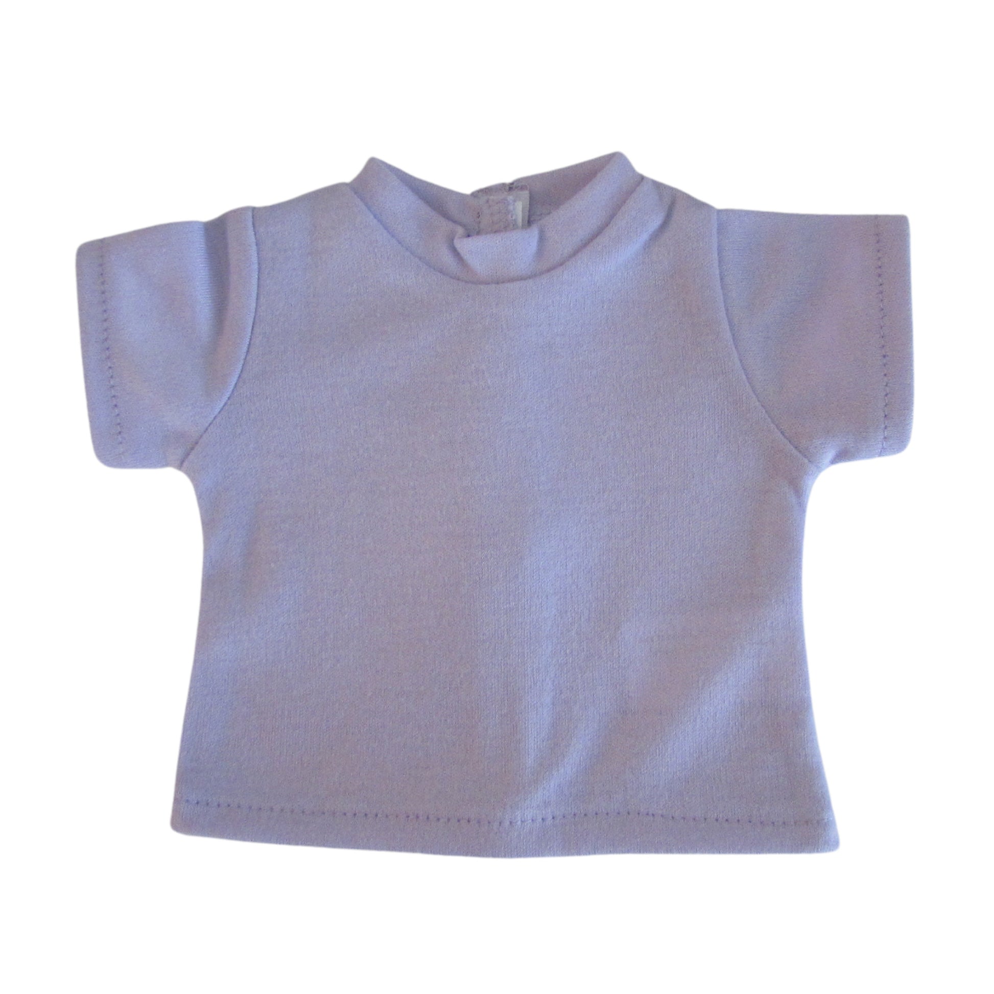 Lavender T-Shirt for 18-inch Dolls with Doll Flat