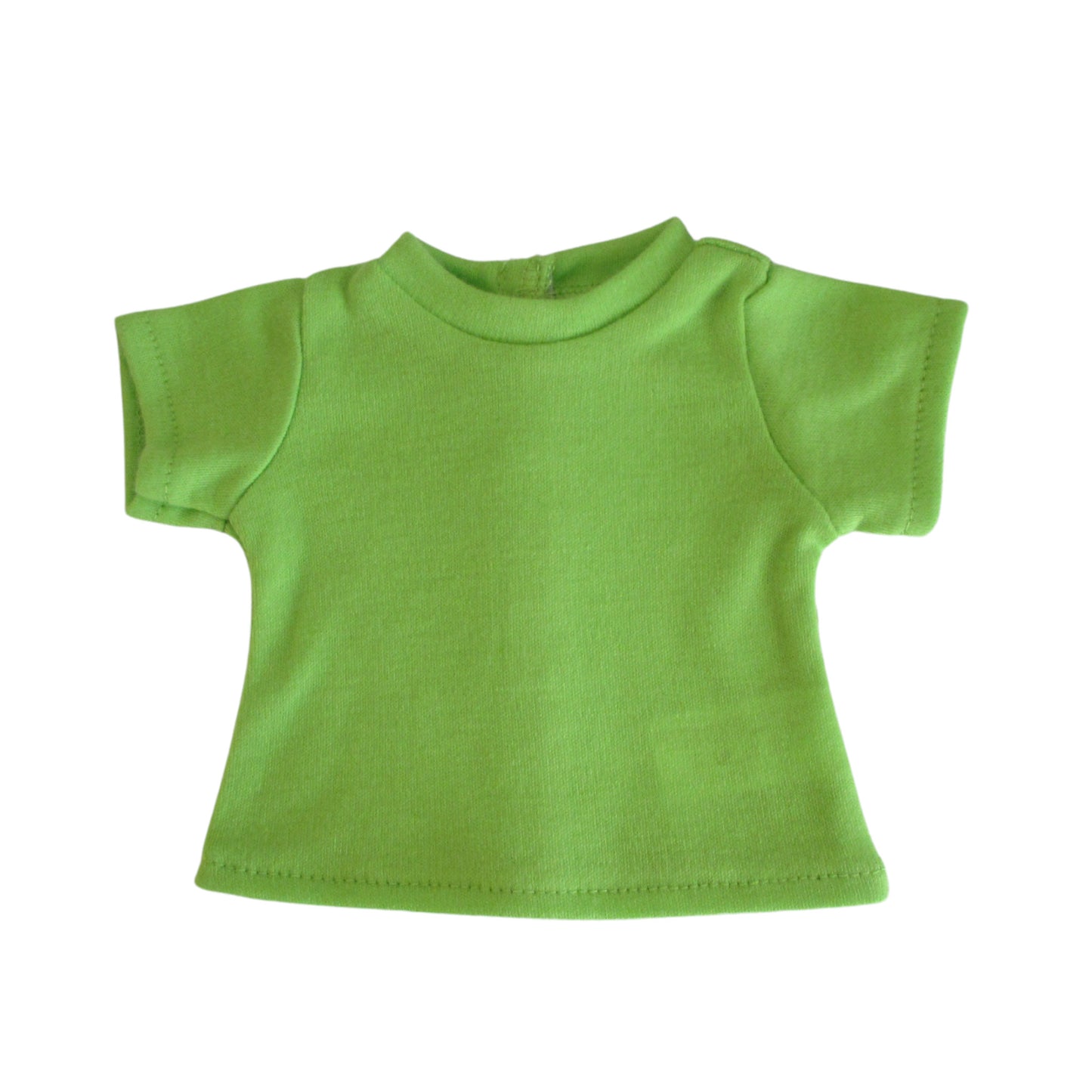 Lime Green T-Shirt for 18-inch Dolls Flat