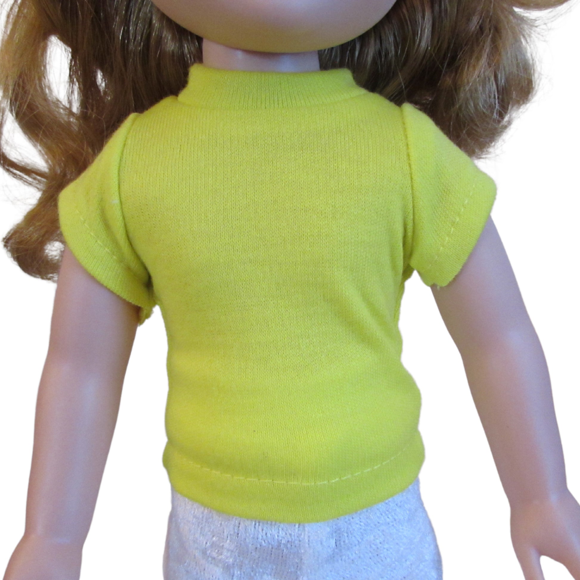 Lime Yellow T-Shirt for 14 1/2-inch dolls with doll