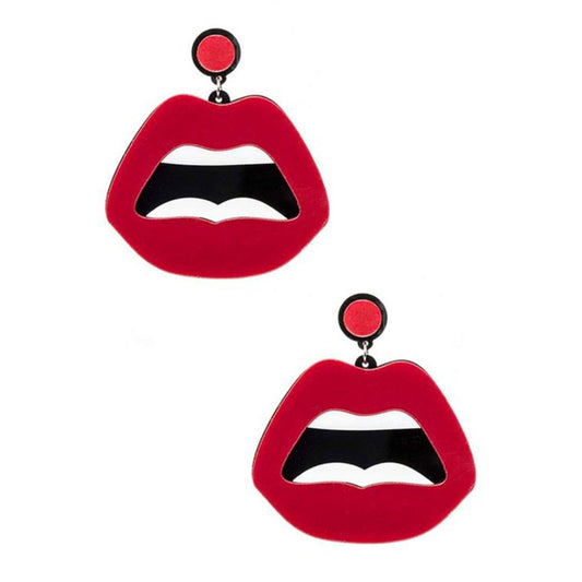 Lips Acrylic Iconic Earrings