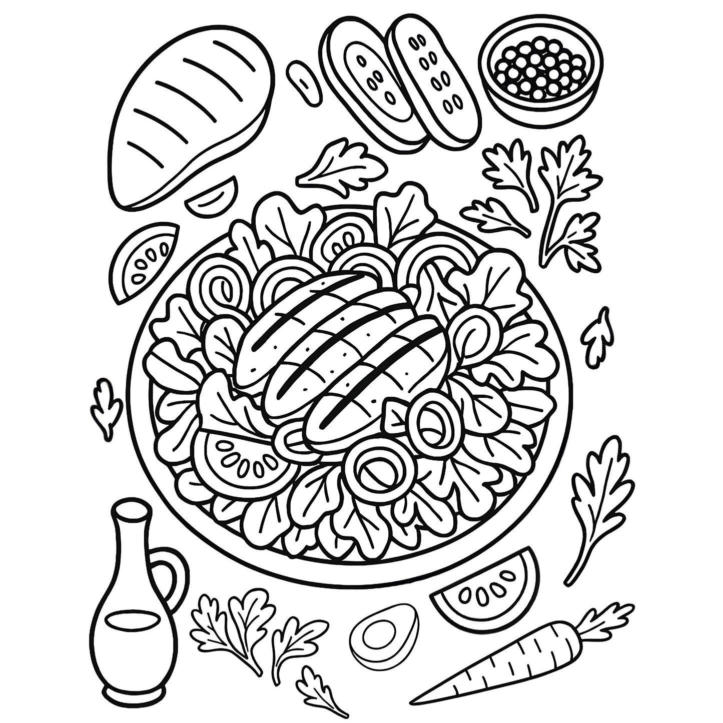 Low Carb Delights Coloring Pages page 5