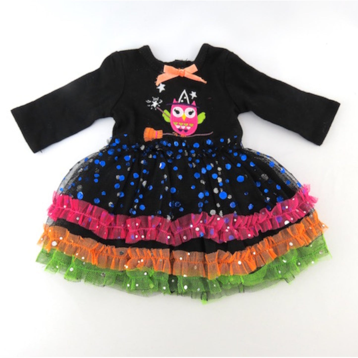 Magic Owl Dress for 18-inch dolls flat