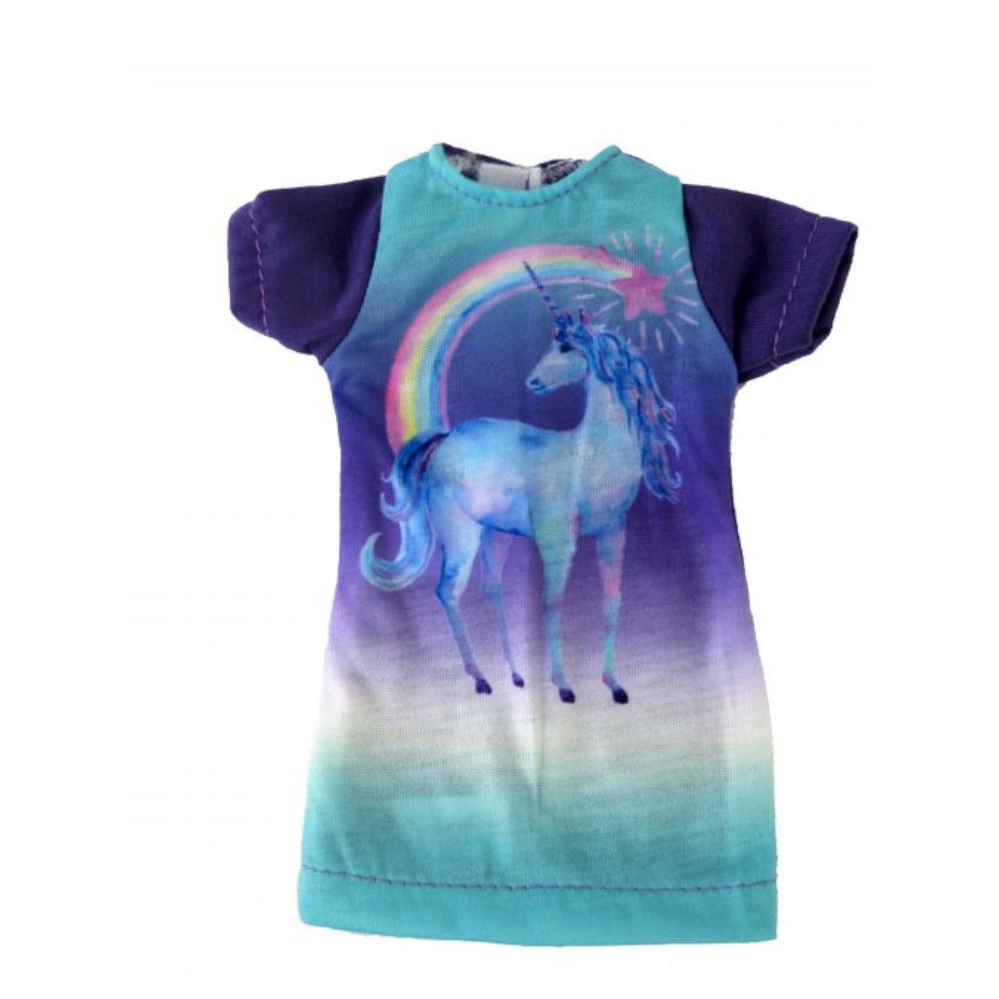 Majestic Unicorn Nightgown for 18-inch dolls Flat
