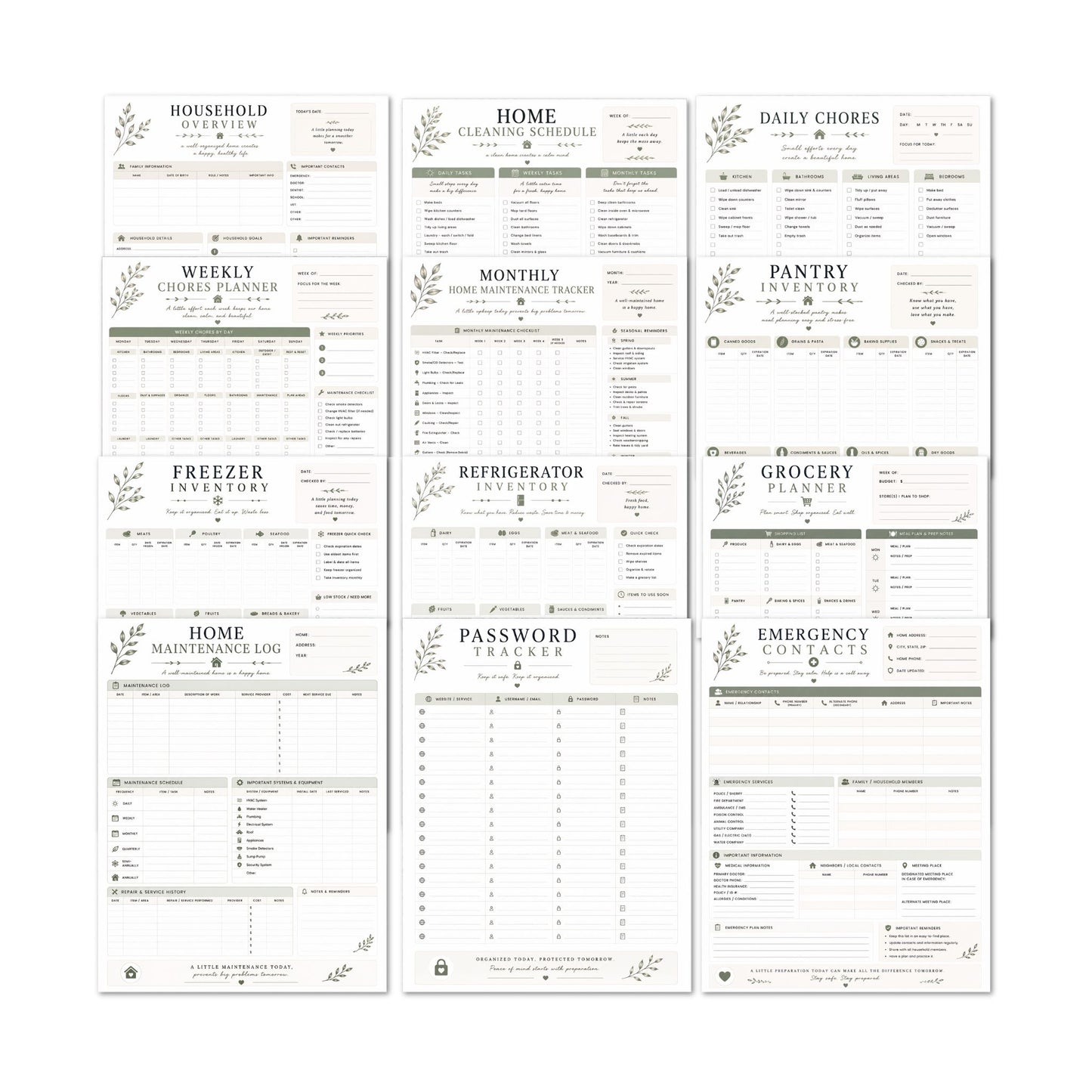 Organized Home Binder