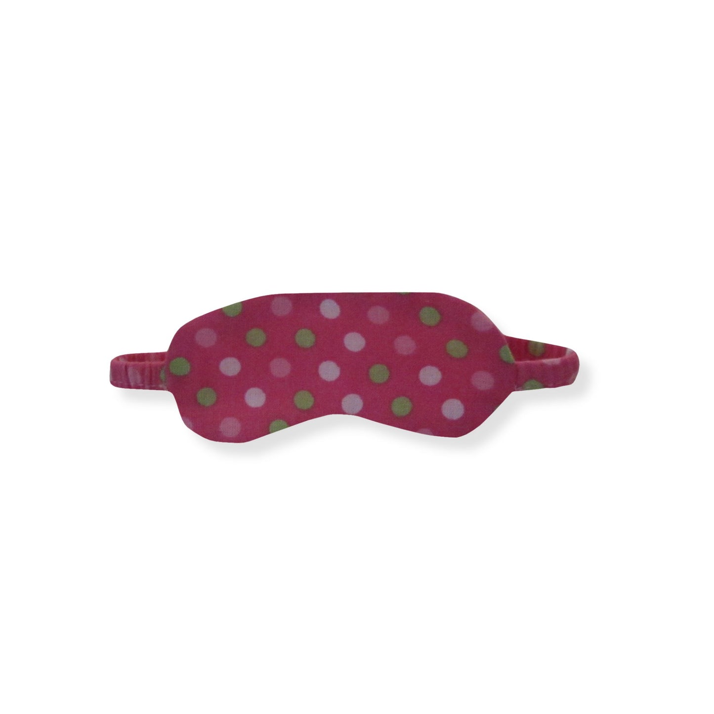 Pink Green White Dots Doll Sleep Mask for 14 1/2-inch dolls