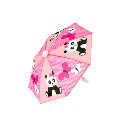 Pink Panda Dot Umbrella for 18-inch Dolls