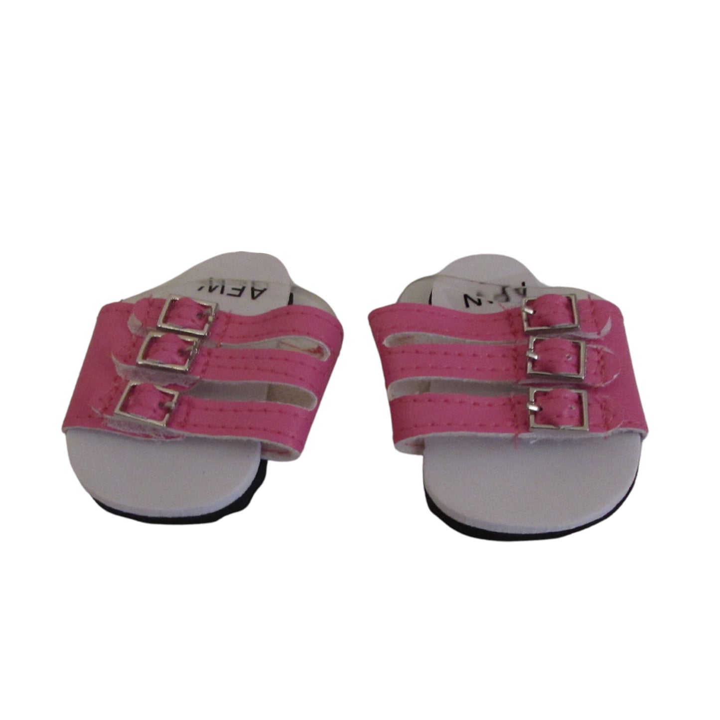 Pink Strap Sandals for 18-inch dolls Front view