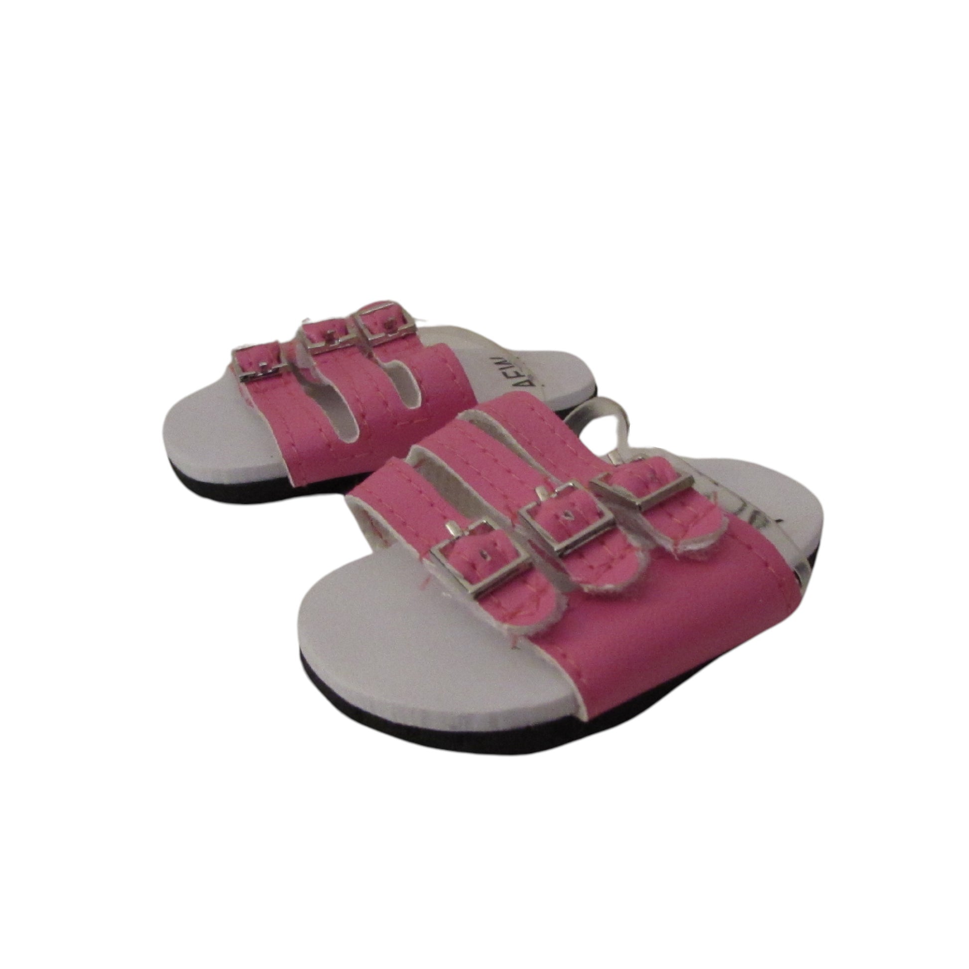 Pink Strap Sandals for 18-inch dolls Side view