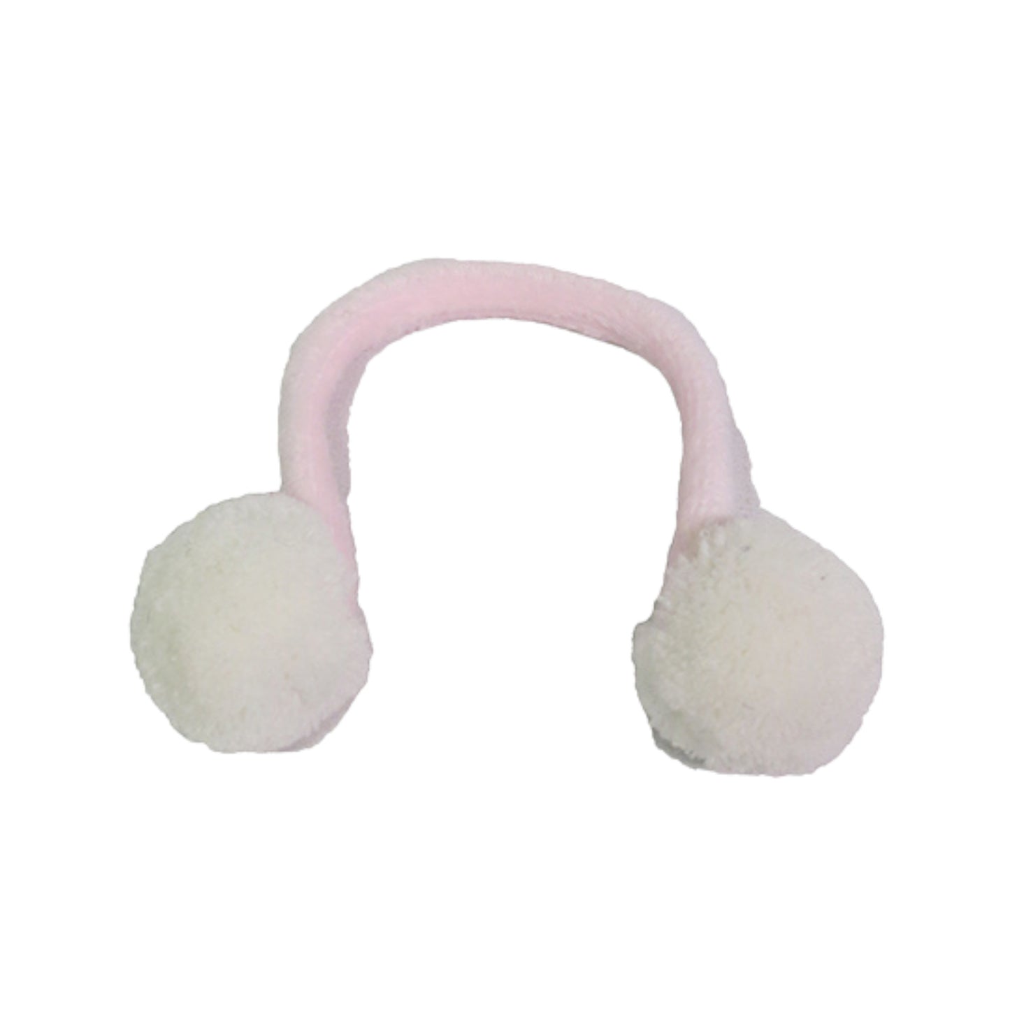 Pink and White Ear Muffs for 18 inch dolls