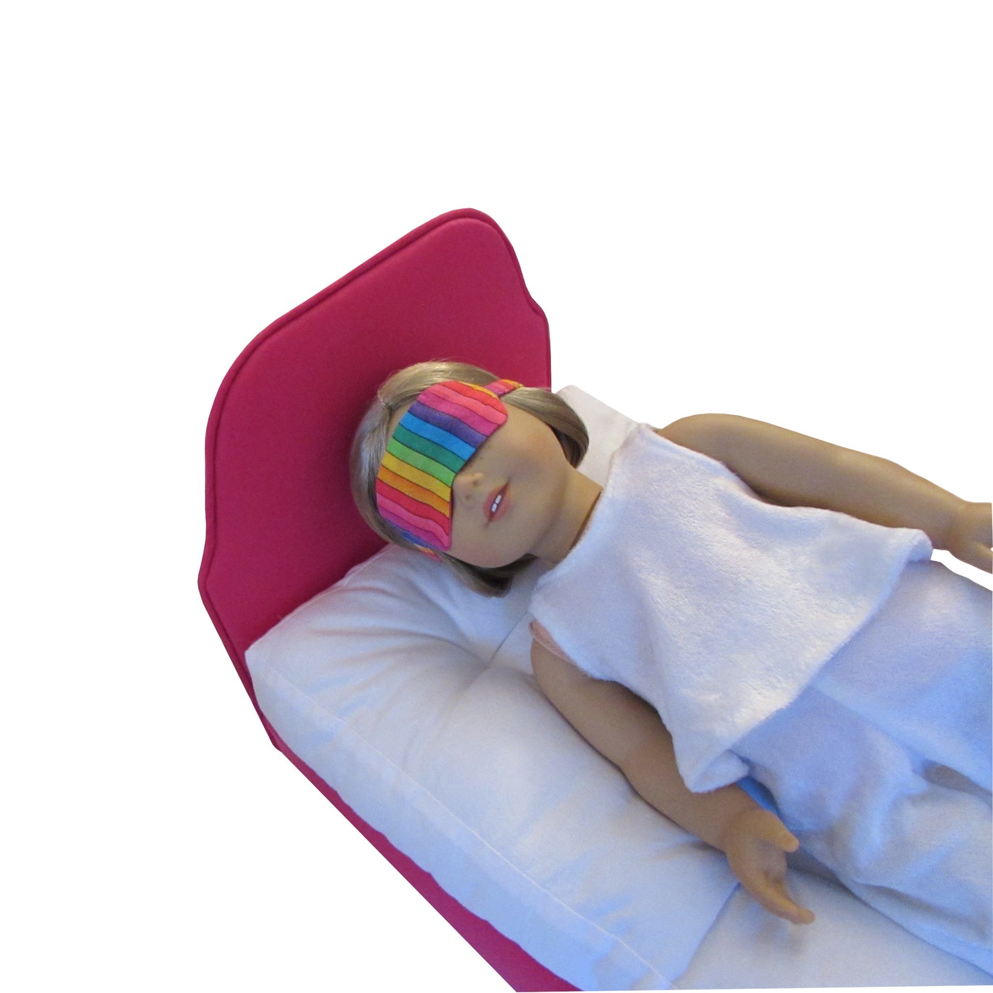 Rainbow Print Doll Sleep Mask for 18-inch dolls