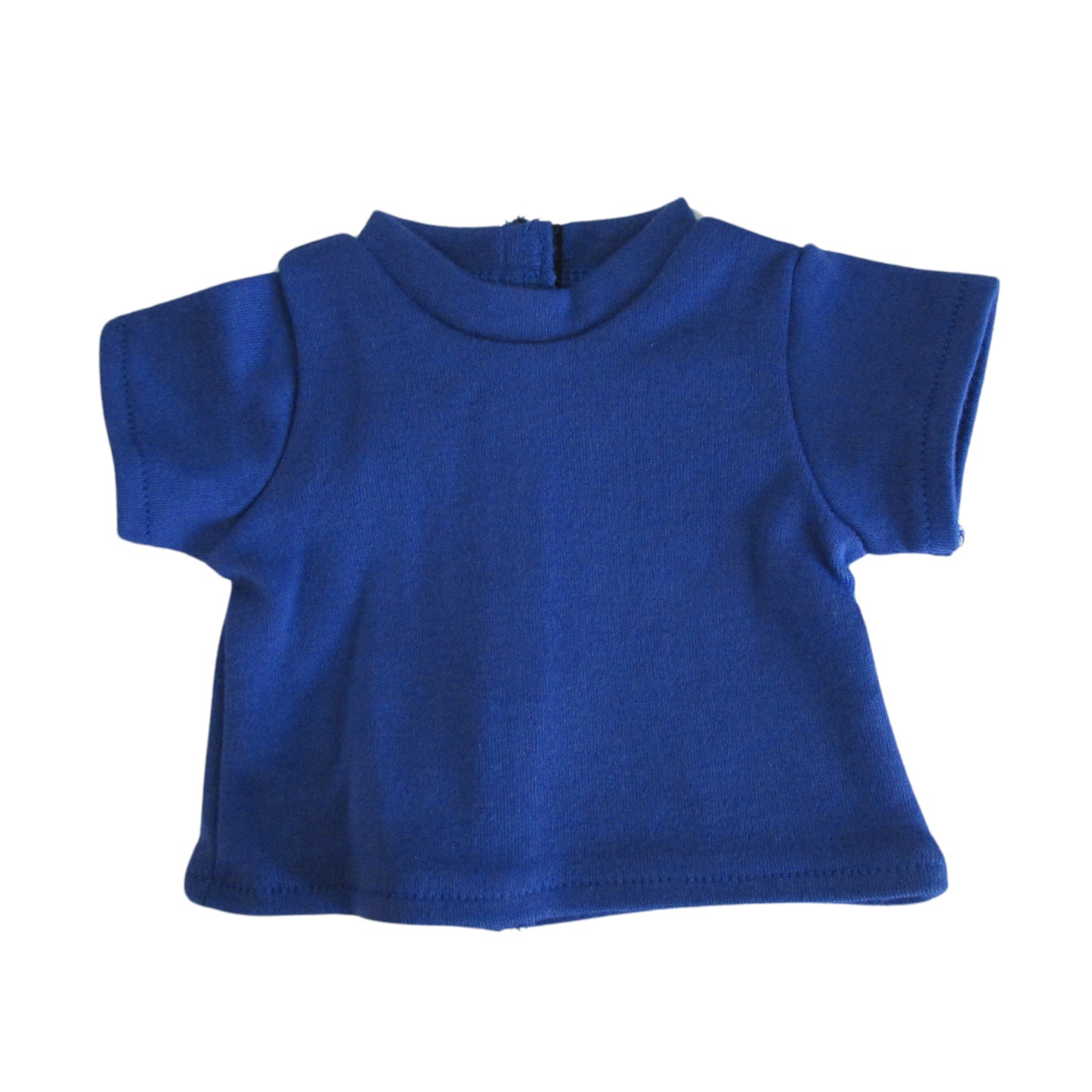 Royal Blue T-Shirt for 18-inch dolls with doll Flat