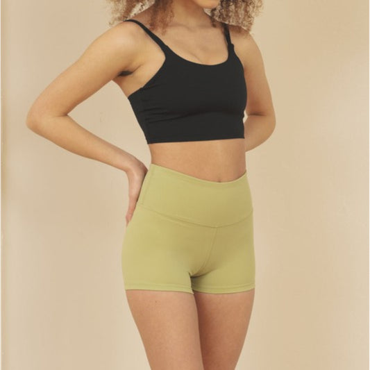 Sage Naomi Brushed Nylon Training Shorts Front view