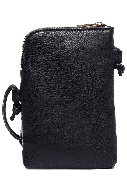 Snow Leopard Fashion Mini Crossbody Bag Back view