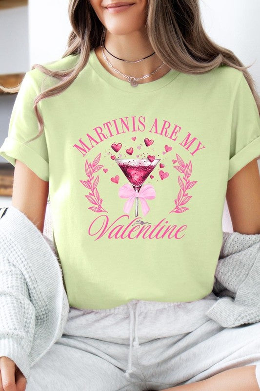 Spring Green Martinis Are My alentine Graphic Tee