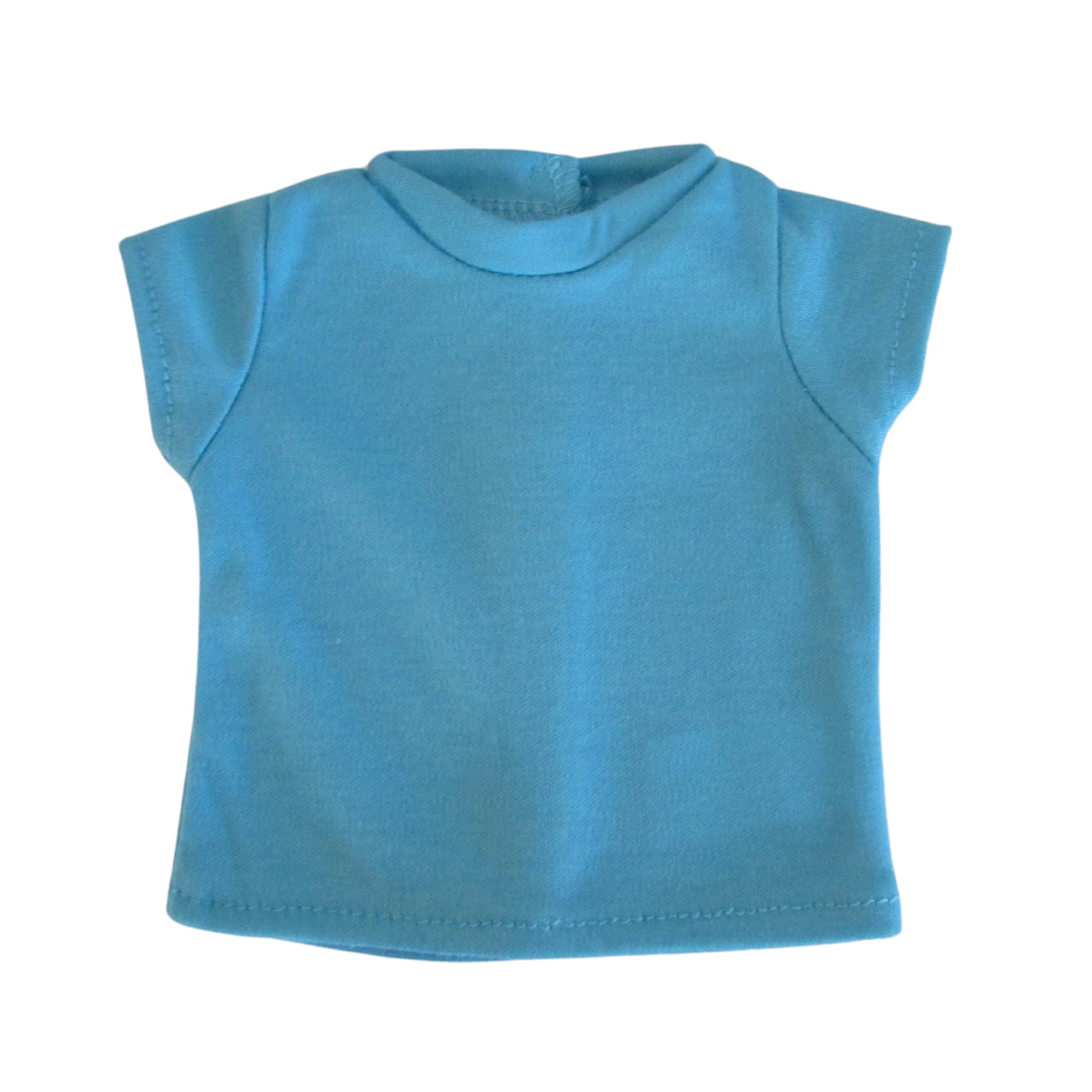 Teal T-Shirt for 18-inch Dolls Flat