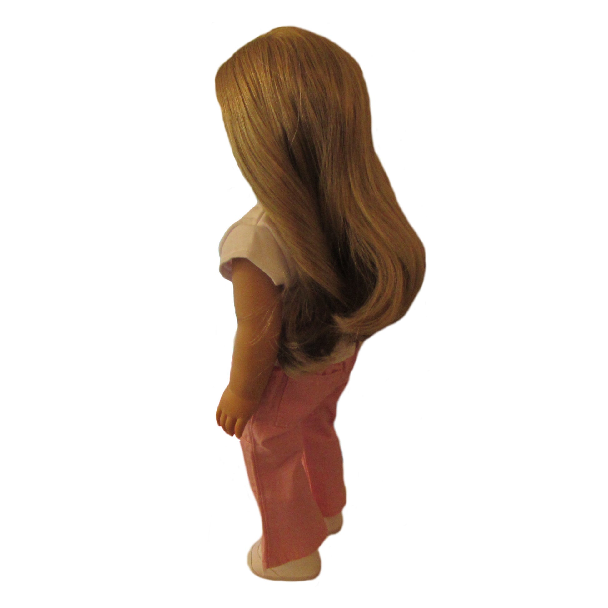 White Top and Pink Pants for 18-inch dolls with doll Third view