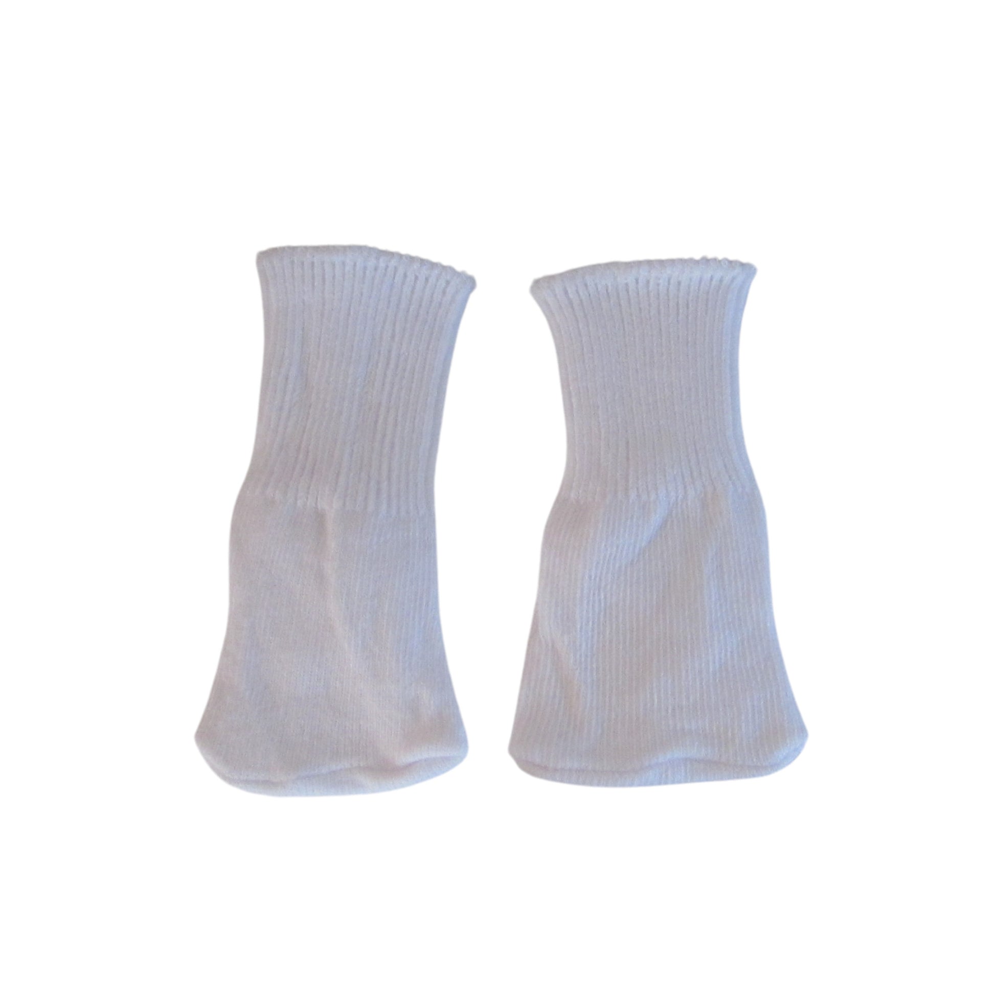 White Knee Socks for 18-inch dolls on doll Flat