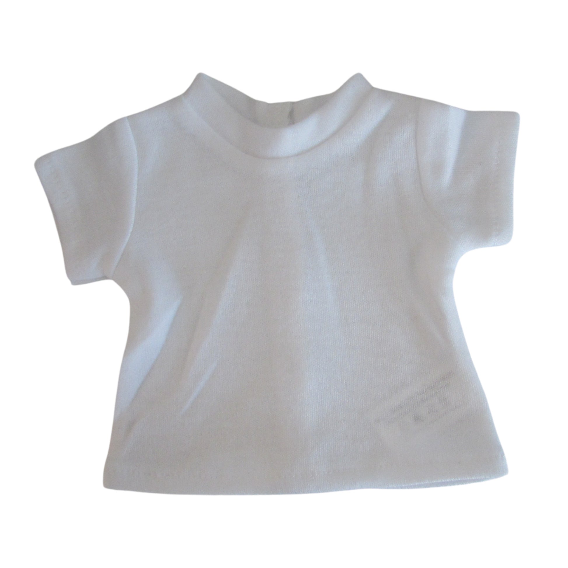 White T-Shirt for 18-inch Dolls Flat