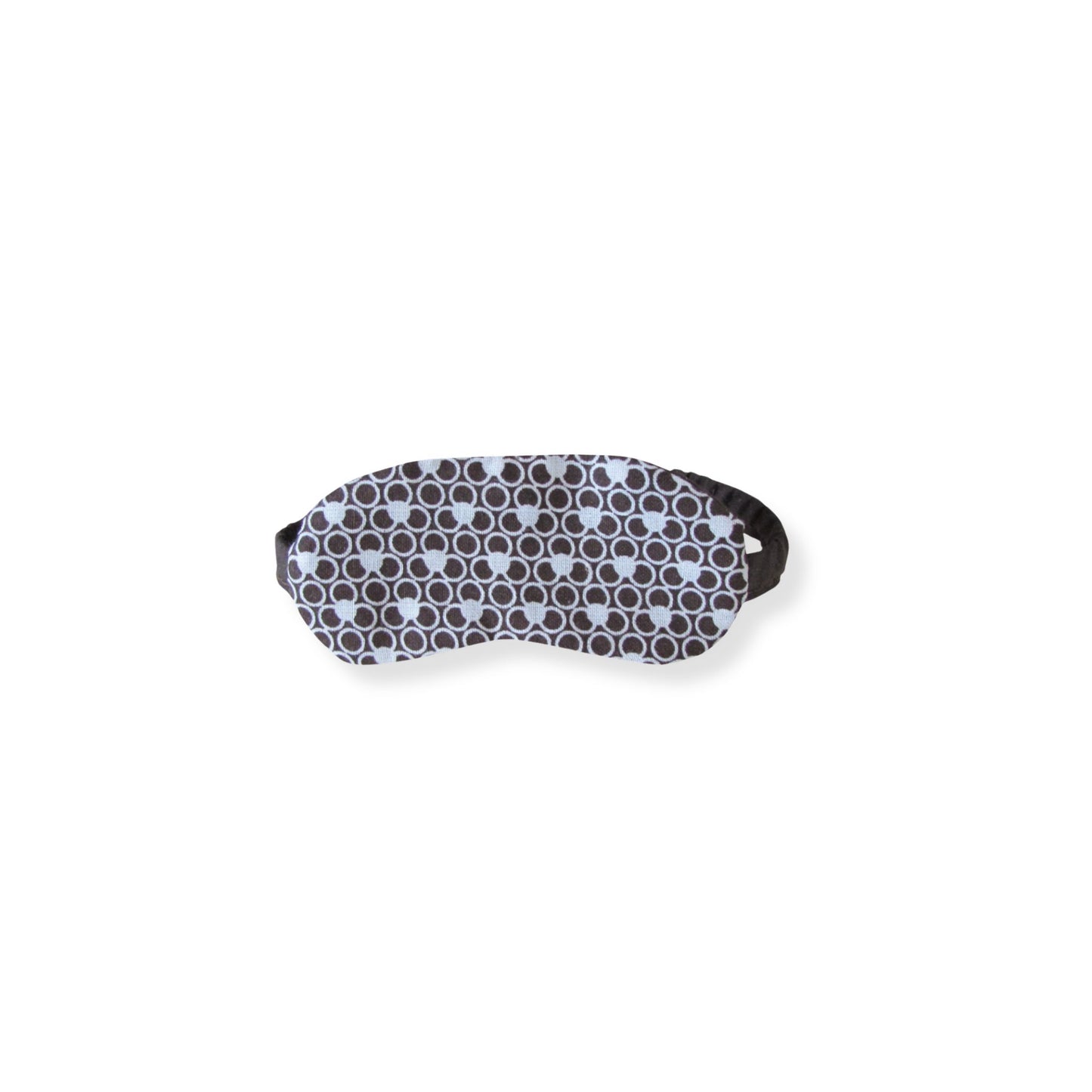 White and Brown Print Doll Sleep Mask for 14.5-inch dolls