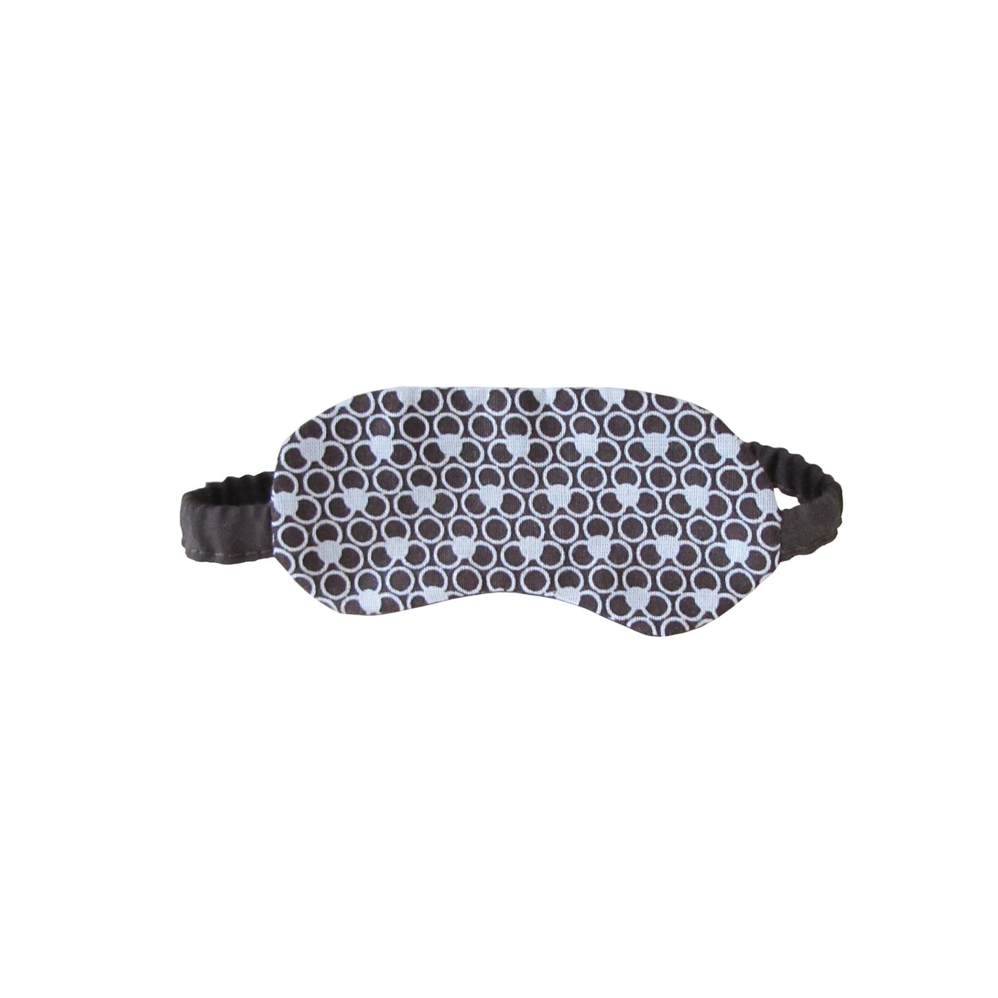White and Brown Print Doll Sleep Mask for 18-inch dolls
