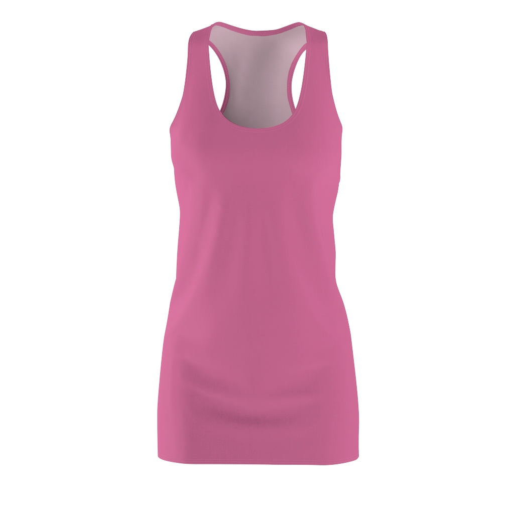 Solid Hot Pink Racerback Dress