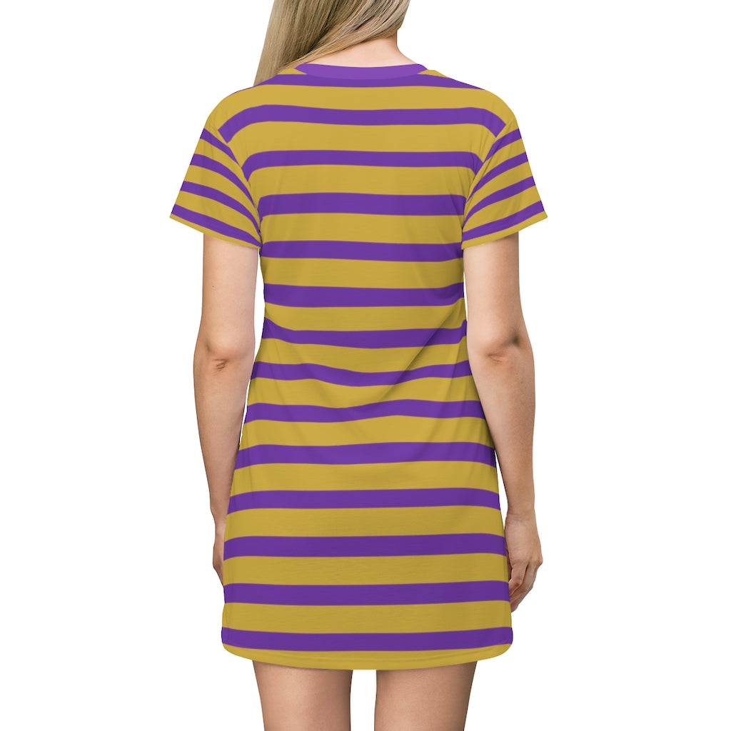 Grape MGH Stripes T-shirt Dress