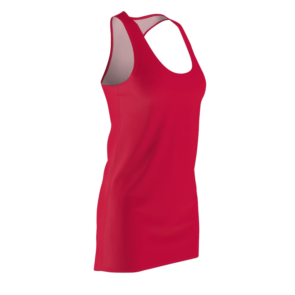 Solid True Red Racerback Dress