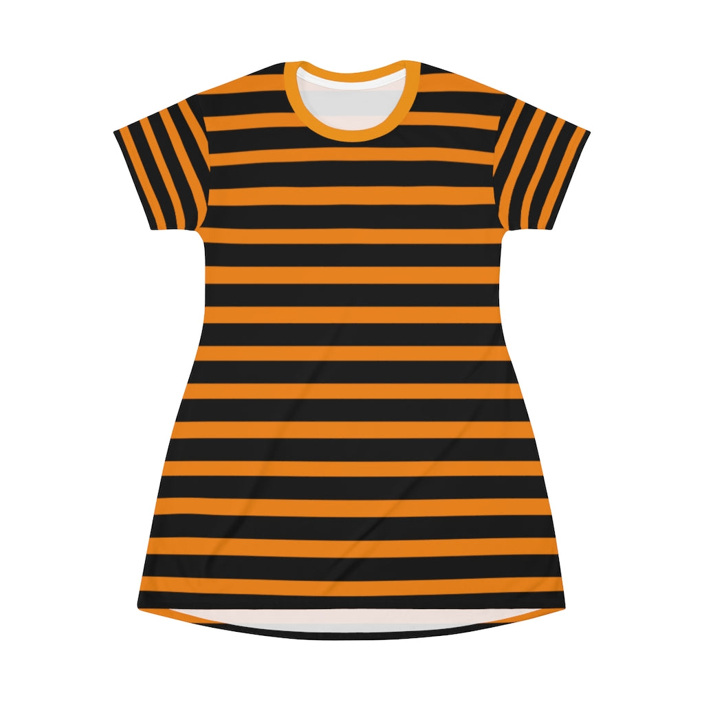 Tangerine BLH Stripes T-shirt Dress