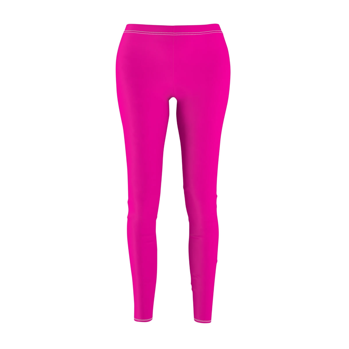 Bright Pink Casual Leggings