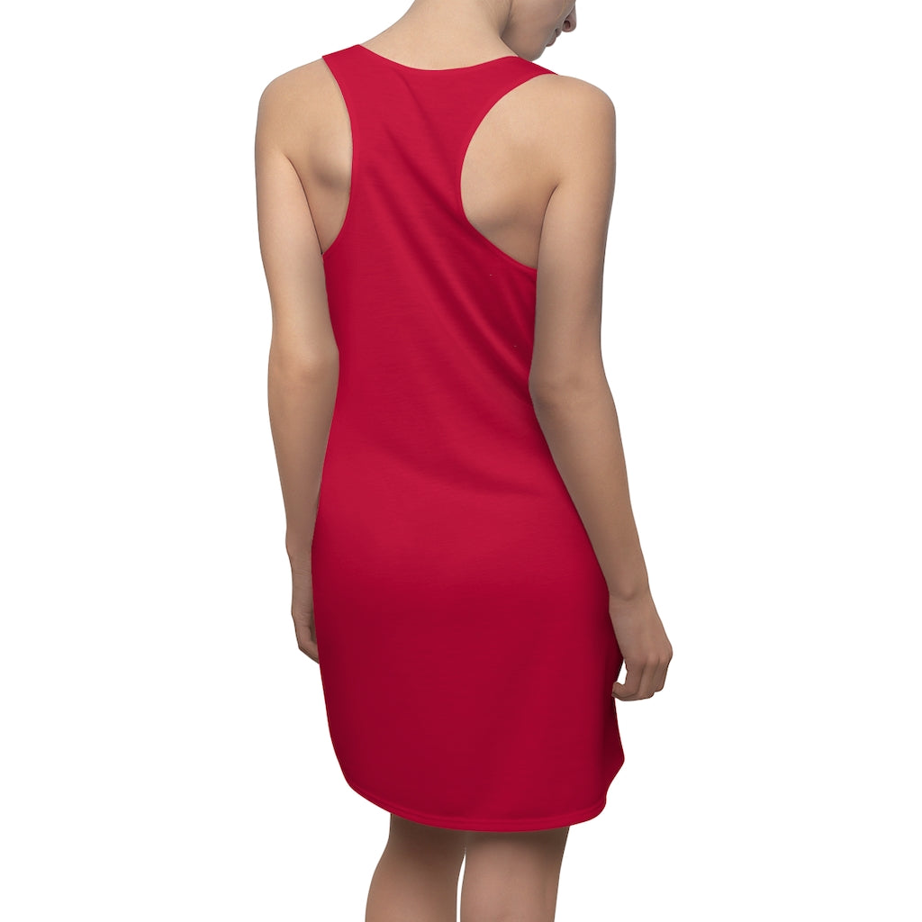 Solid True Red Racerback Dress