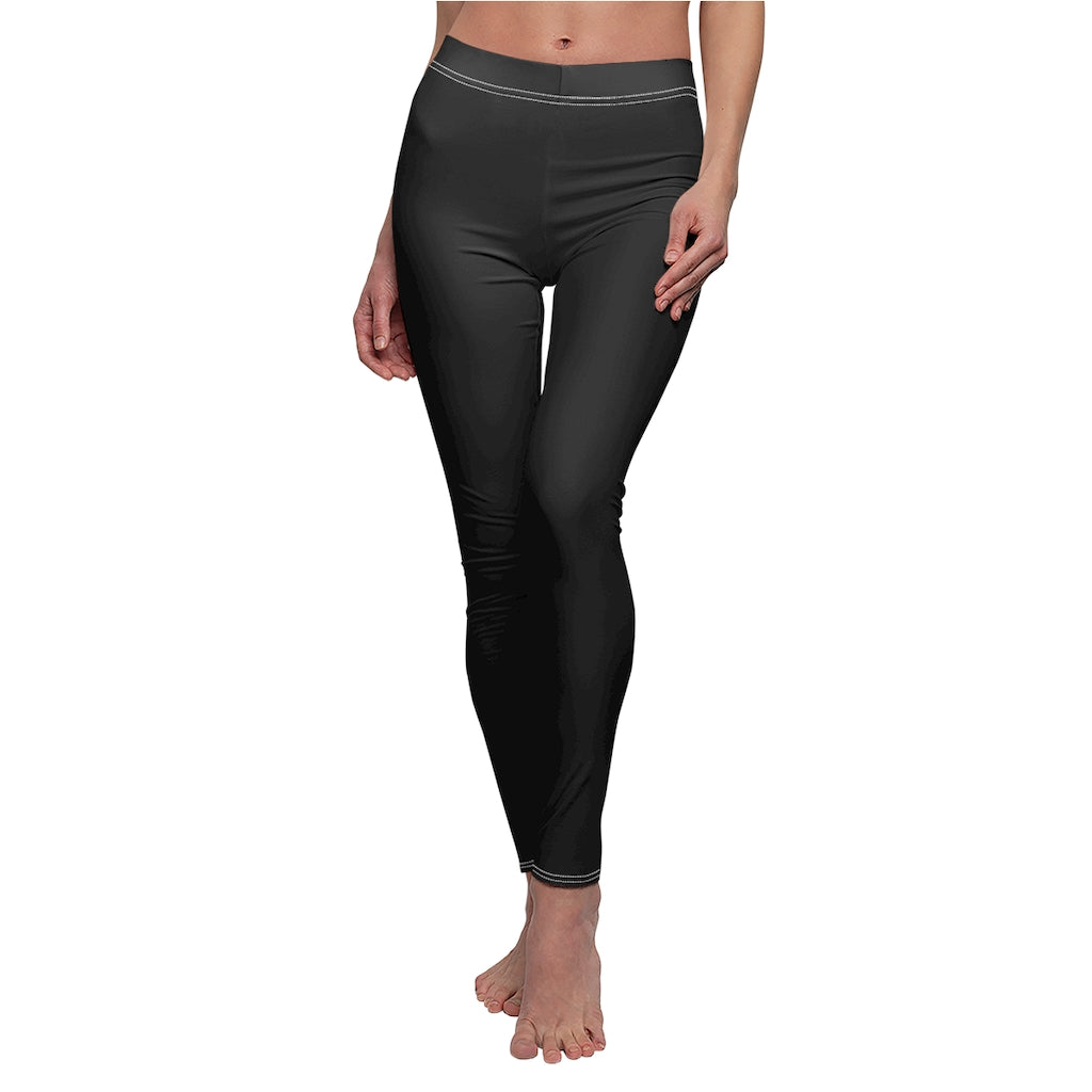 Black Casual Leggings