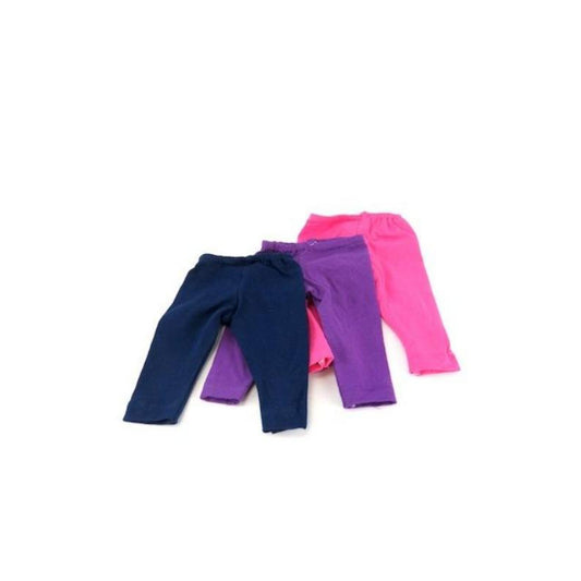 3 Pack of Dark Colored Leggings for 18-inch dolls