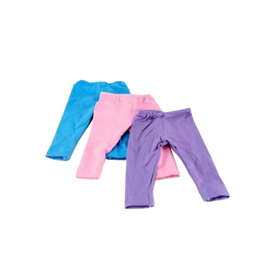 3 Pack of Light Colored Leggings for 18-inch Dolls