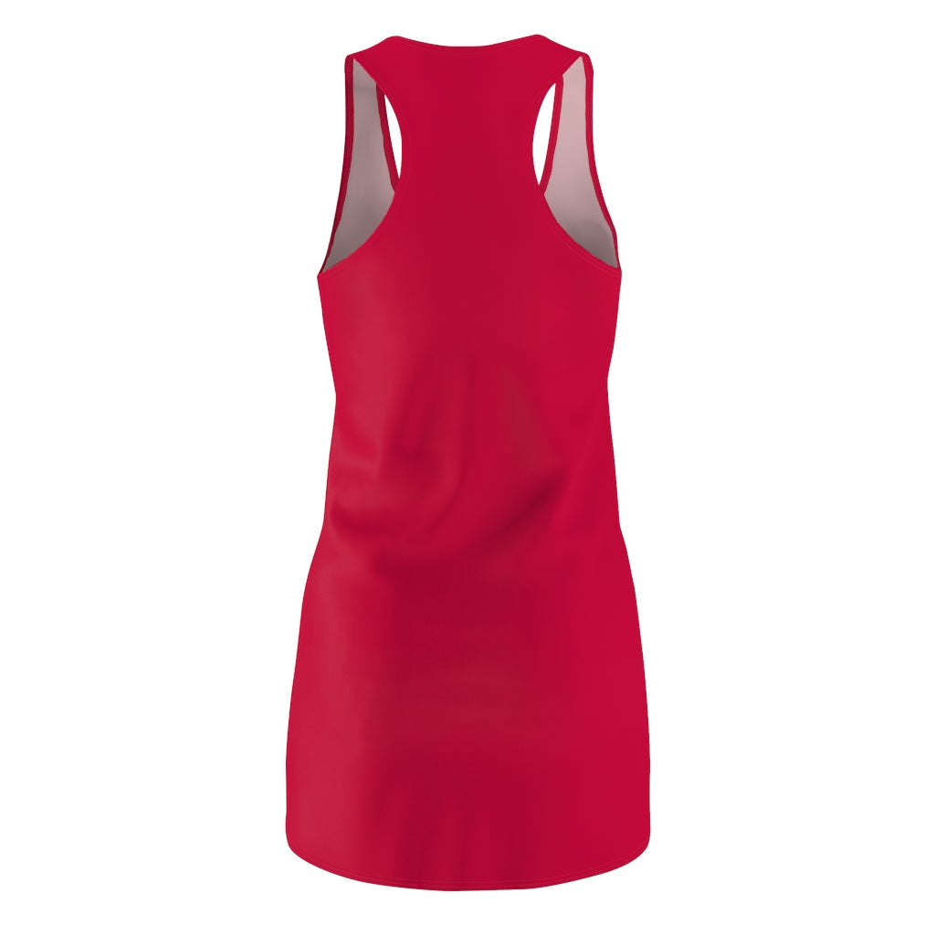Solid True Red Racerback Dress
