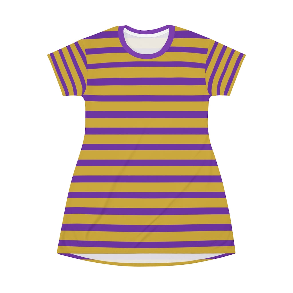 Grape MGH Stripes T-shirt Dress