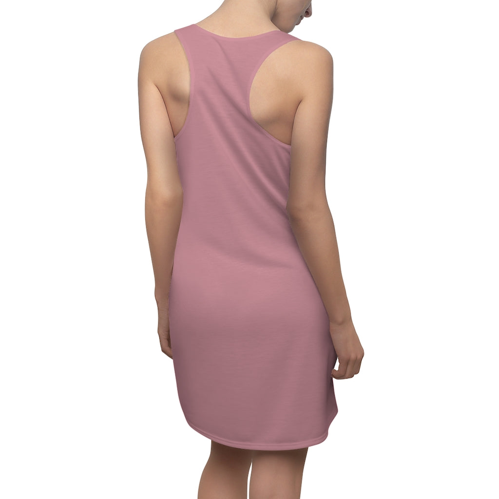 Solid Light Pink Racerback Dress