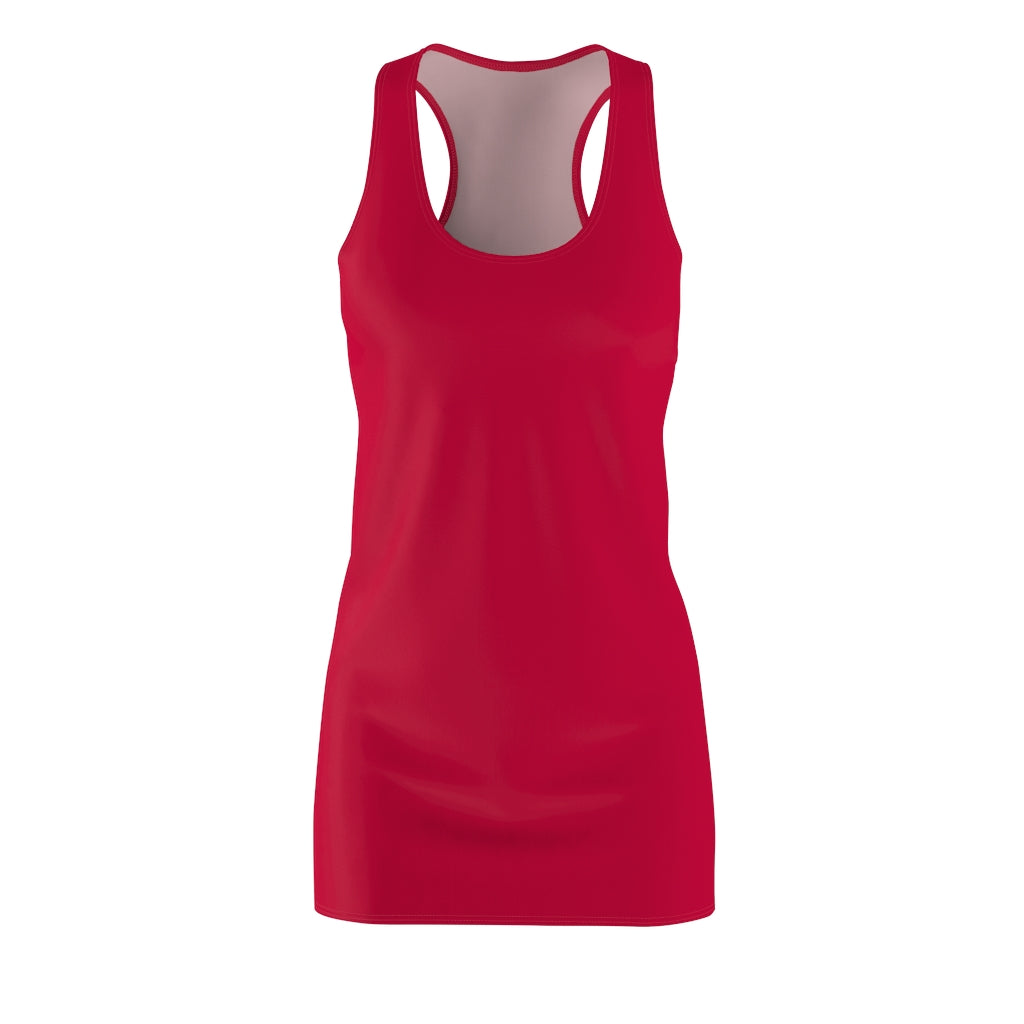 Solid True Red Racerback Dress