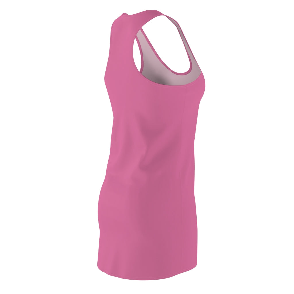 Solid Hot Pink Racerback Dress