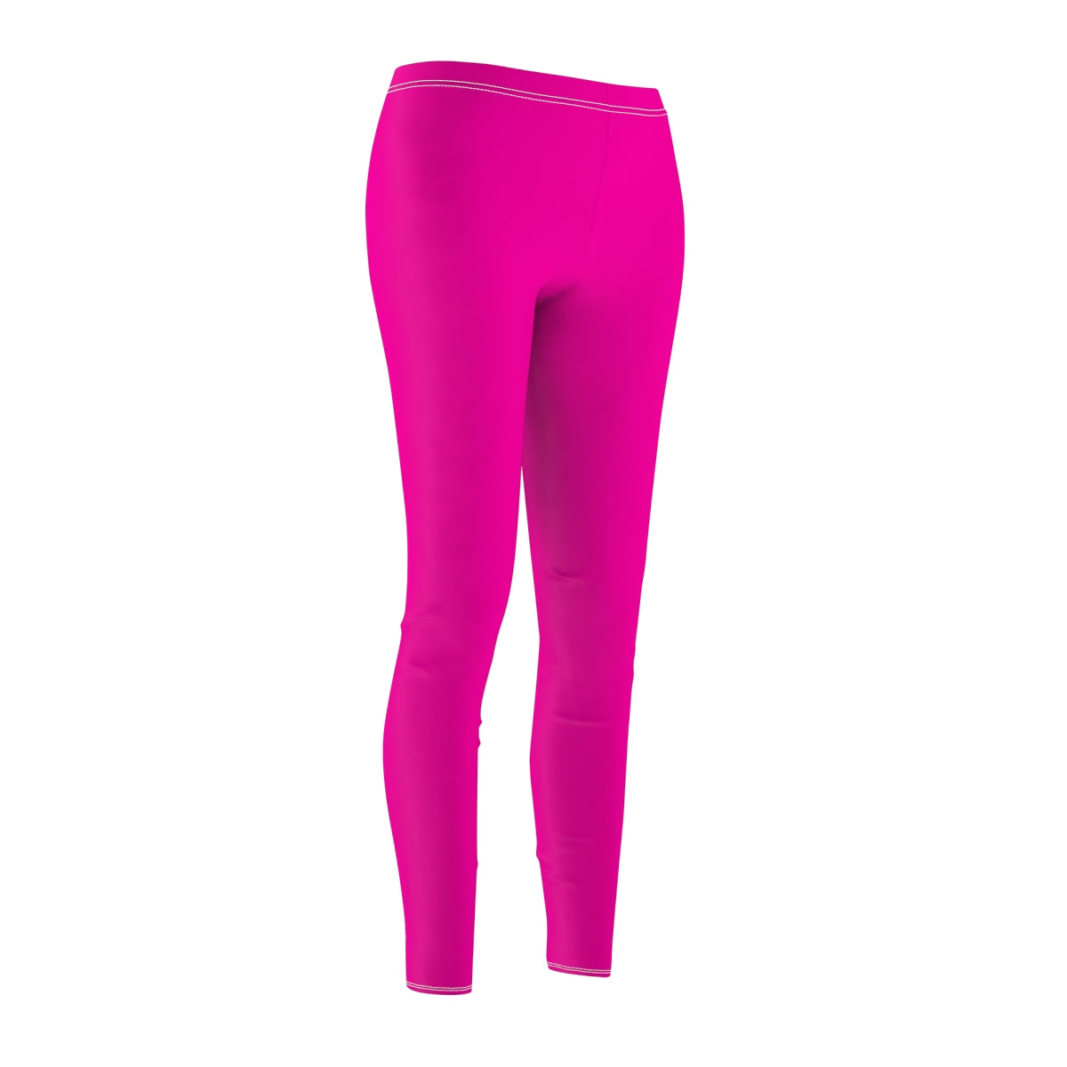 Bright Pink Casual Leggings