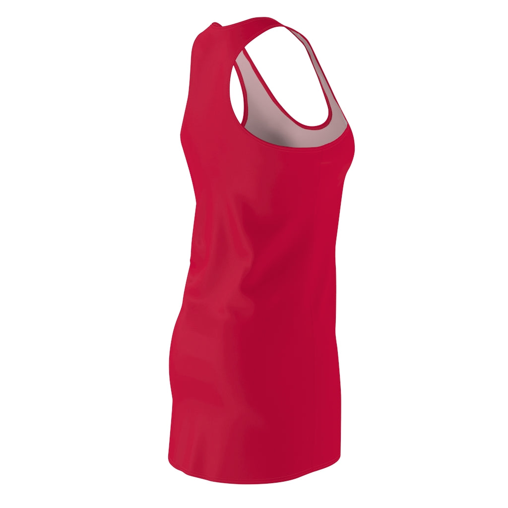 Solid True Red Racerback Dress