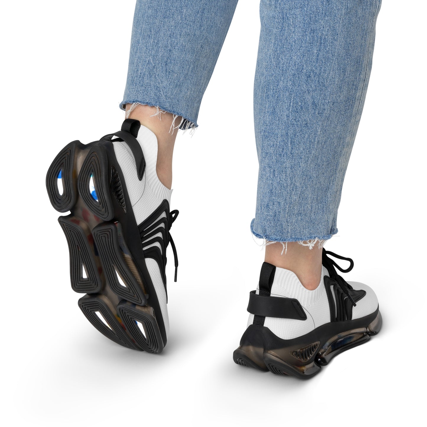 White Women's Mesh Sneakers