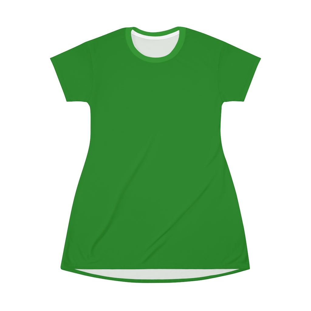Forest Green T-shirt Dress