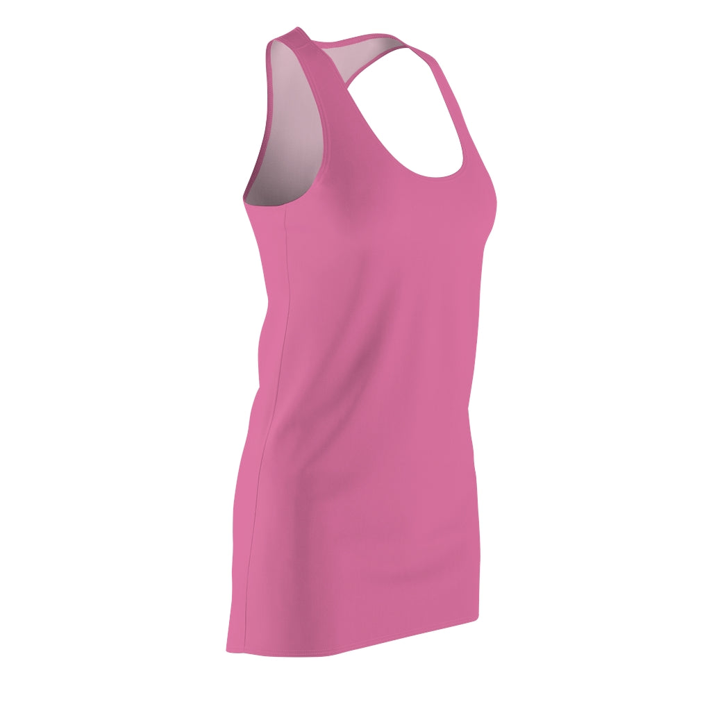 Solid Hot Pink Racerback Dress