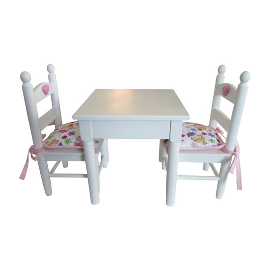 Ballerina and Flowers Print Doll Chair Cushions for 18-inch dolls