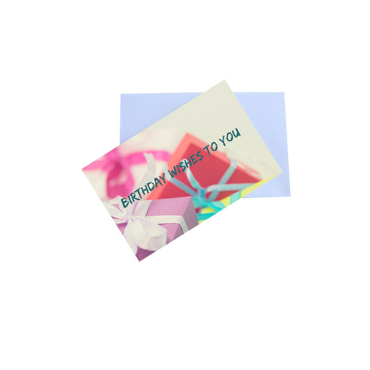 Birthday Wishes to You 8.5x5.5 Greeting Card and Envelope
