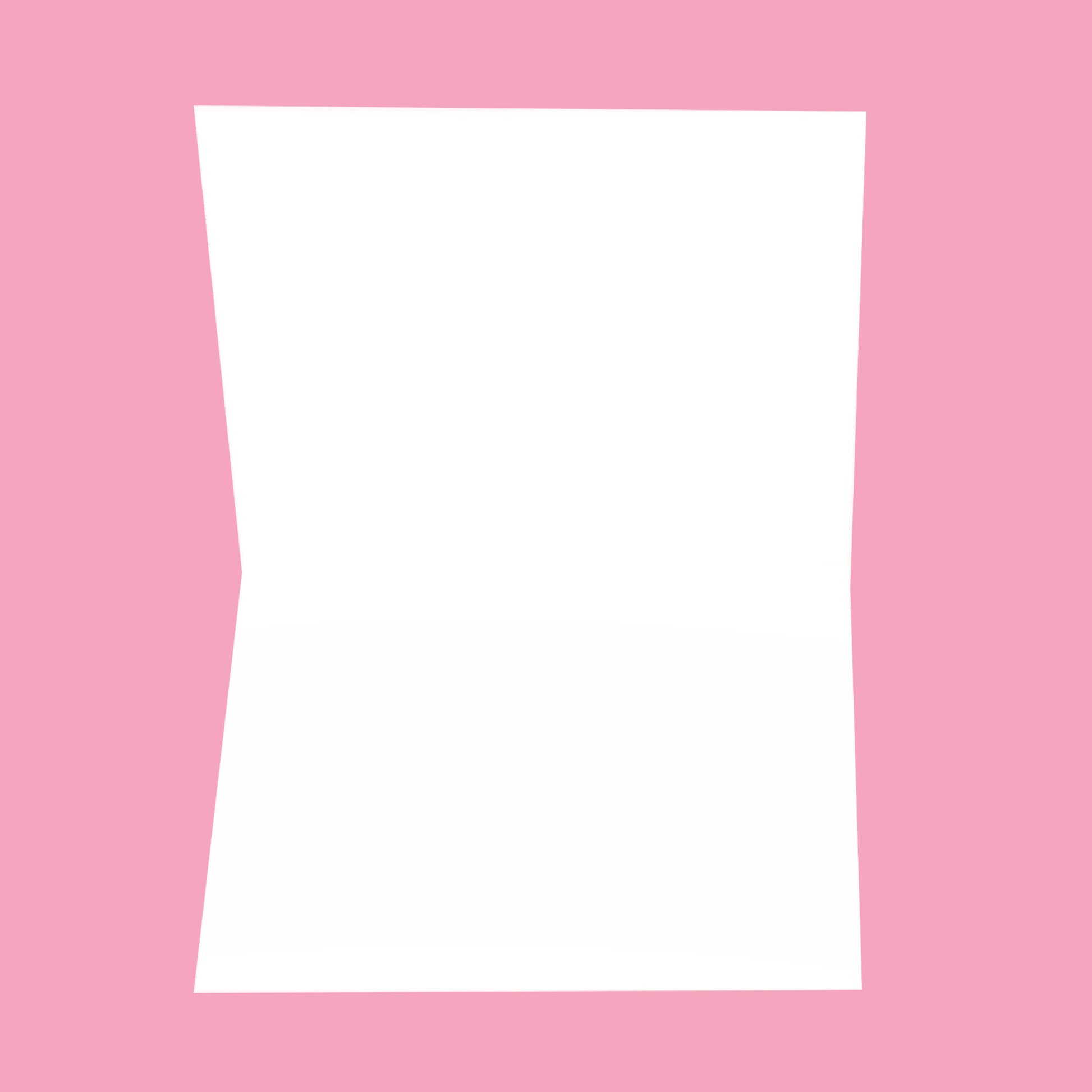 Sealed With a Kiss 8.5x5.5 Blank Greeting Card