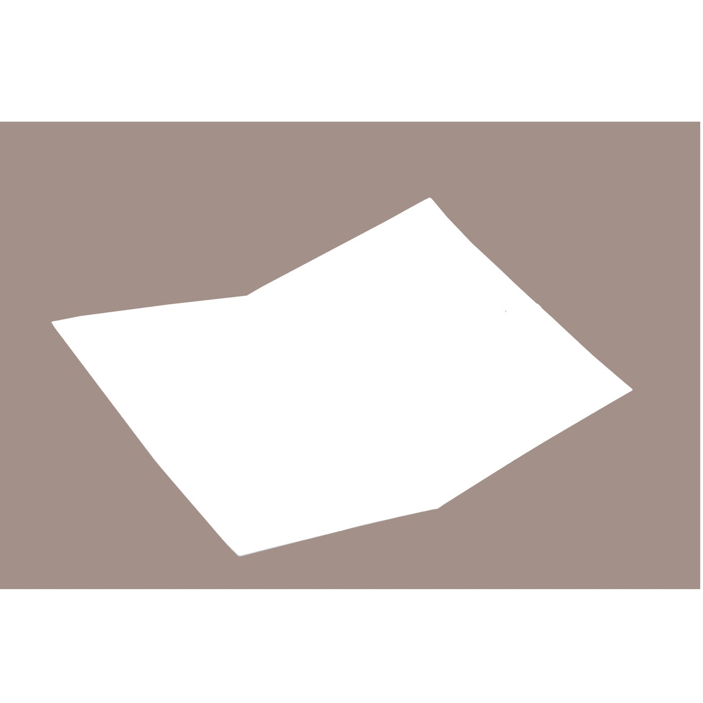 Blank Open Portrait Greeting Card with Brown Kraft Background