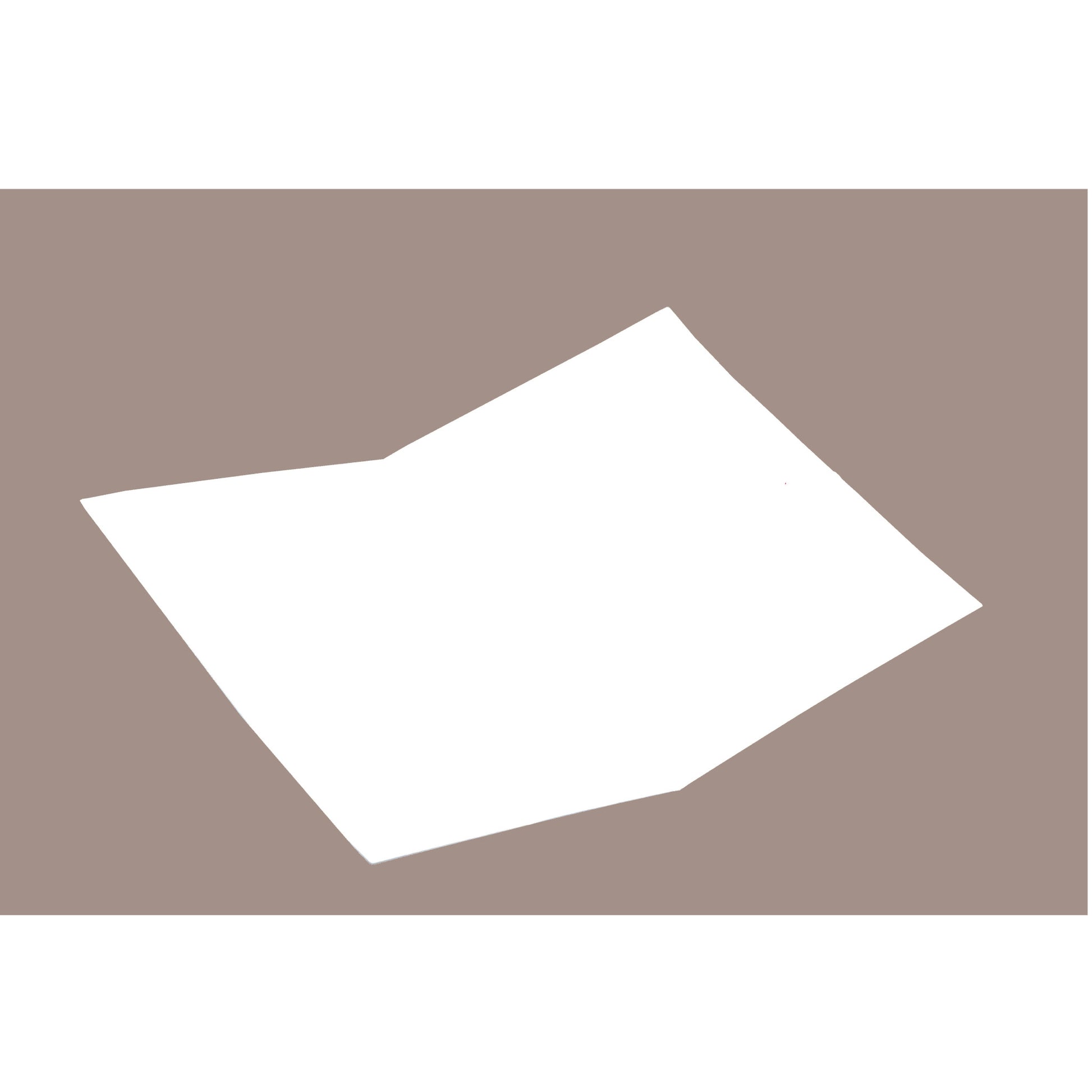 Blank Open Portrait Greeting Card with Brown Kraft Background