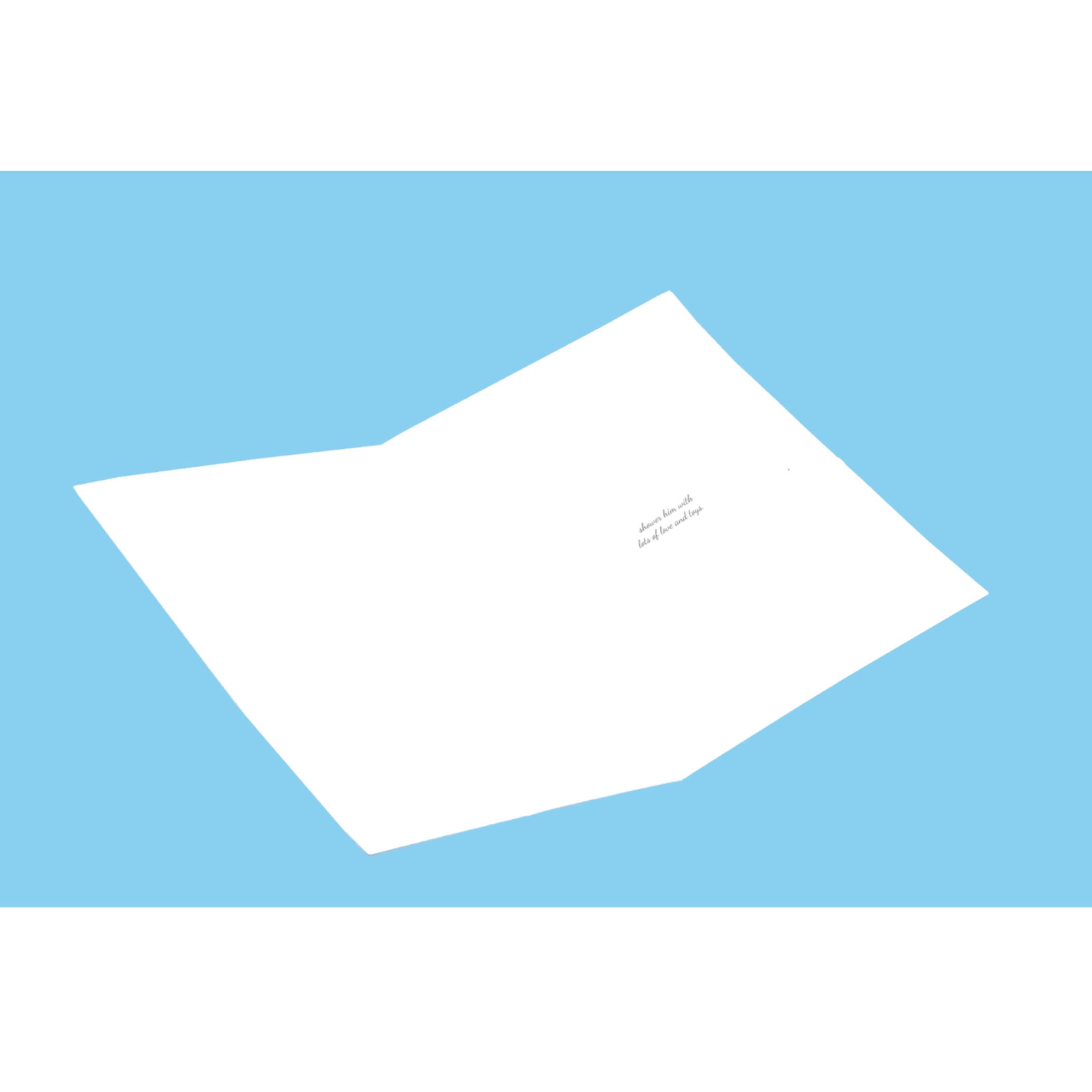 Congratulations on new 5.5x8.5 Open Greeting Card - Blue